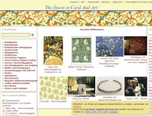 Tablet Screenshot of cardandart.de